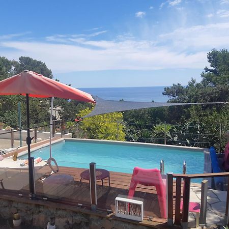 Haut De Villa Au Mont St Clair Vue Exceptionnelle Mer Et Foret Terrasses, Piscine, Petanque, Solarium Prives Sète Exterior foto