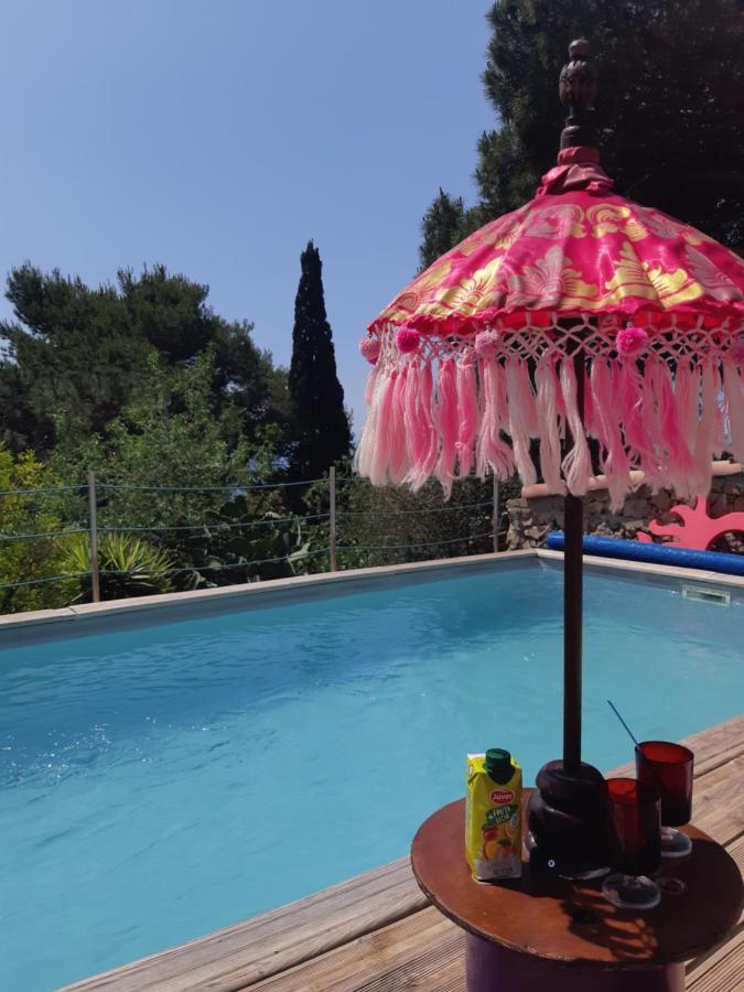 Haut De Villa Au Mont St Clair Vue Exceptionnelle Mer Et Foret Terrasses, Piscine, Petanque, Solarium Prives Sète Exterior foto